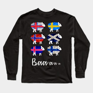 Scandinavian (and Scottish) Baa Sheep Long Sleeve T-Shirt